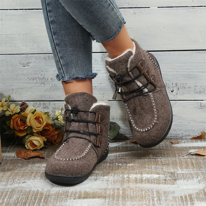Snowboots voor dames designer katoen met warme voering_voghion.com