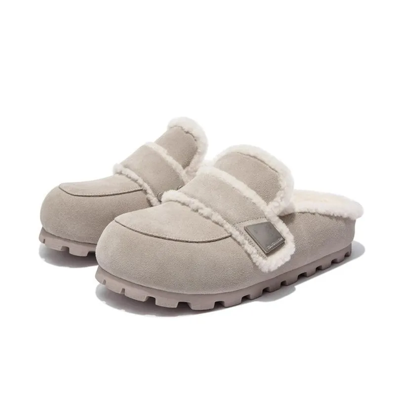 Pantofole firmate da donna, con spedizione gratuita, invernali, nuove, da interno ed esterno, da tenere al caldo, casual, classiche, marroni, in peluche_voghion.com