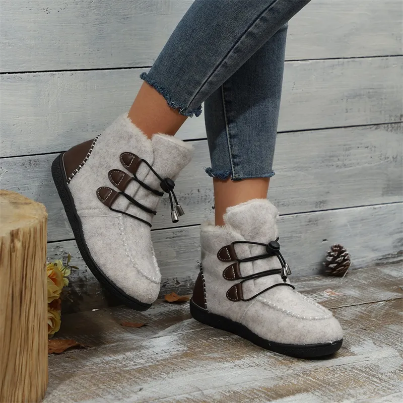 Snowboots voor dames designer katoen met warme voering_voghion.com