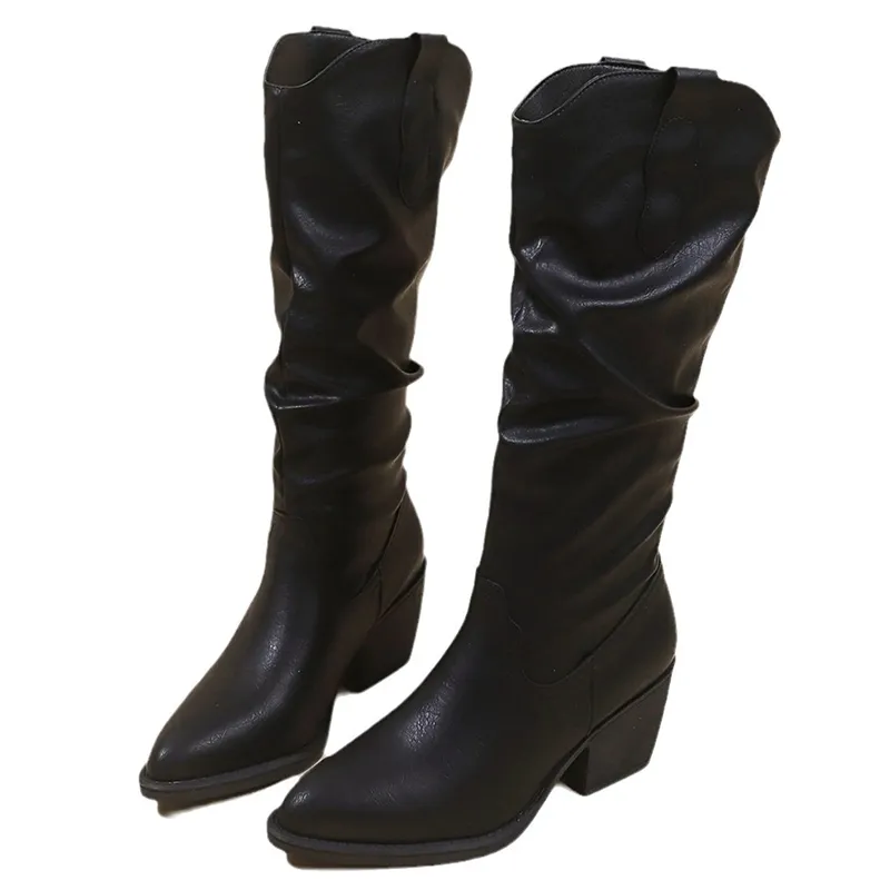 Botas de cano curto femininas de grife, com frete grátis, modelo vintage casual, simples e versátil, perfeitas para o outono. Novas botas casuais vintage da moda._voghion.com