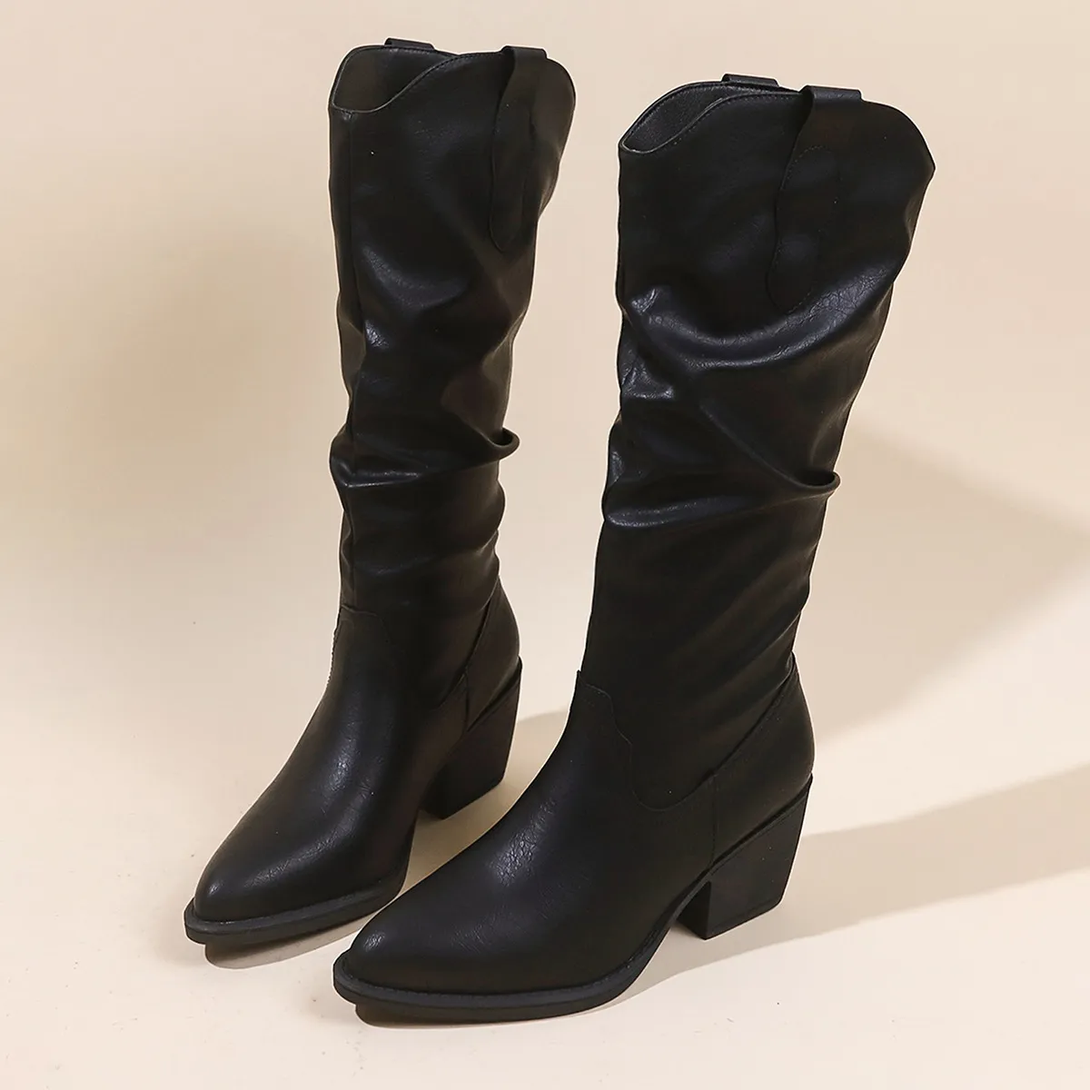 Botas de cano curto femininas de grife, com frete grátis, modelo vintage casual, simples e versátil, perfeitas para o outono. Novas botas casuais vintage da moda._voghion.com