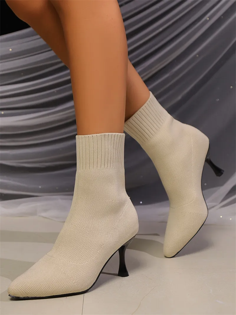 Designer snowboots voor dames herfst klassiek veelzijdig wit_voghion.com