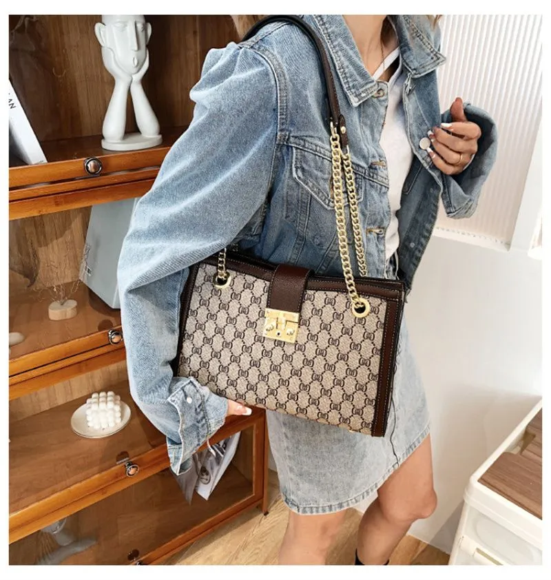 Designer Freies Verschiffen 2025 Neue Modische Tote Premium Textur Gedruckt Große Kapazität Einzelnen Schulter Unterarm Tasche Für_voghion.com