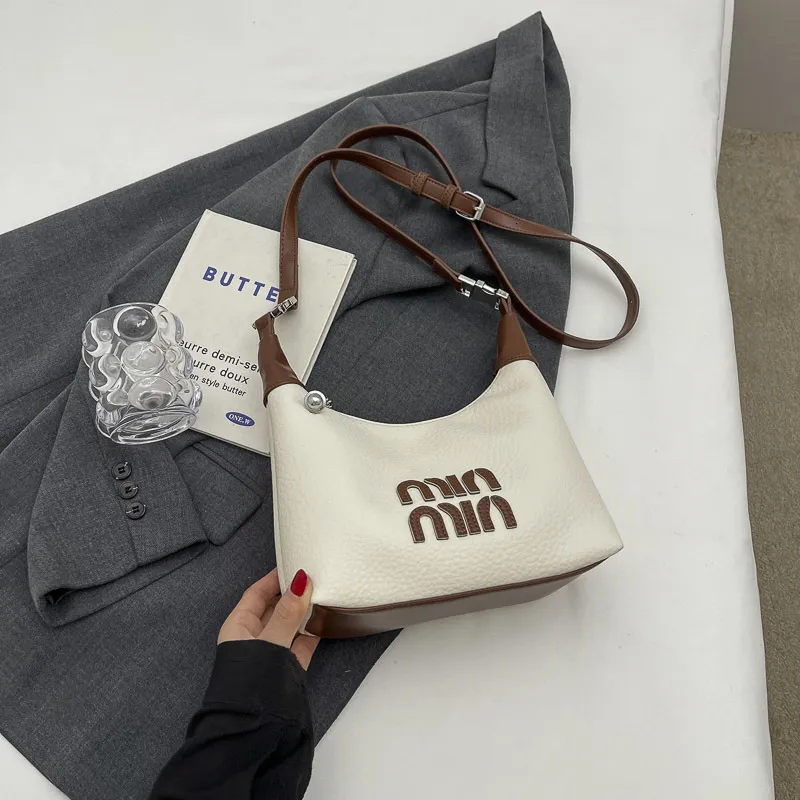 Save Big on Bulk Color Block Shoulder Bag Color Block Shoulder Bag:  Fashionable Versatile Handbag For Women, Exquisite Dumpling Bag Design  Best