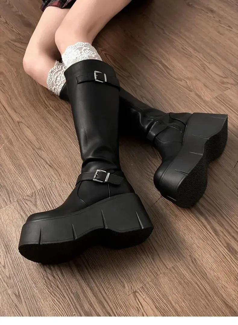Comfortable Waterproof Platform Casual Running Shoes Anti Slip_voghion.com