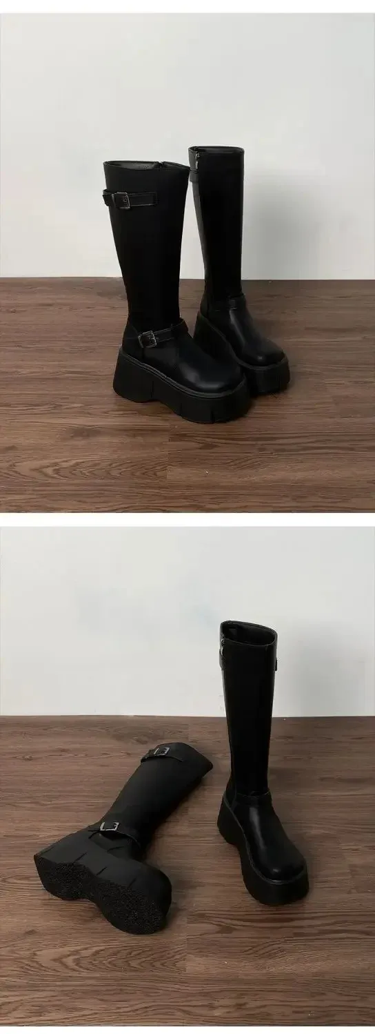 Comfortable Waterproof Platform Casual Running Shoes Anti Slip_voghion.com