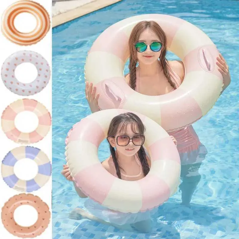 Inflatable Swimming Ring For Kids Teens Fun Donut Design Pool