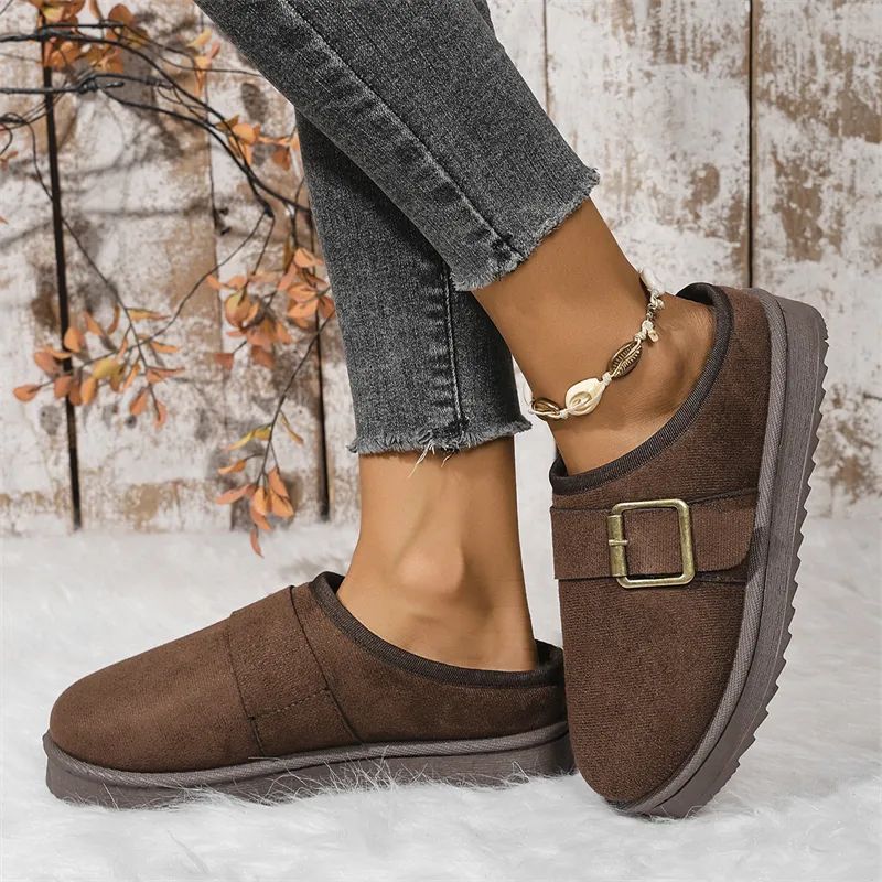 Nuovo Designer Spedizione Gratuita Per Donna Scarpe di Cotone Mantieni Caldi Stivali alla Moda Classici Stivali da Neve Neri Marroni Caffè_voghion.com