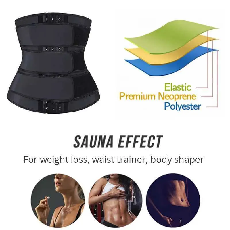 Unisex Men Waist Trainer Trimmer – Sweat Belt Sauna Vest Body Shaper Shapewear