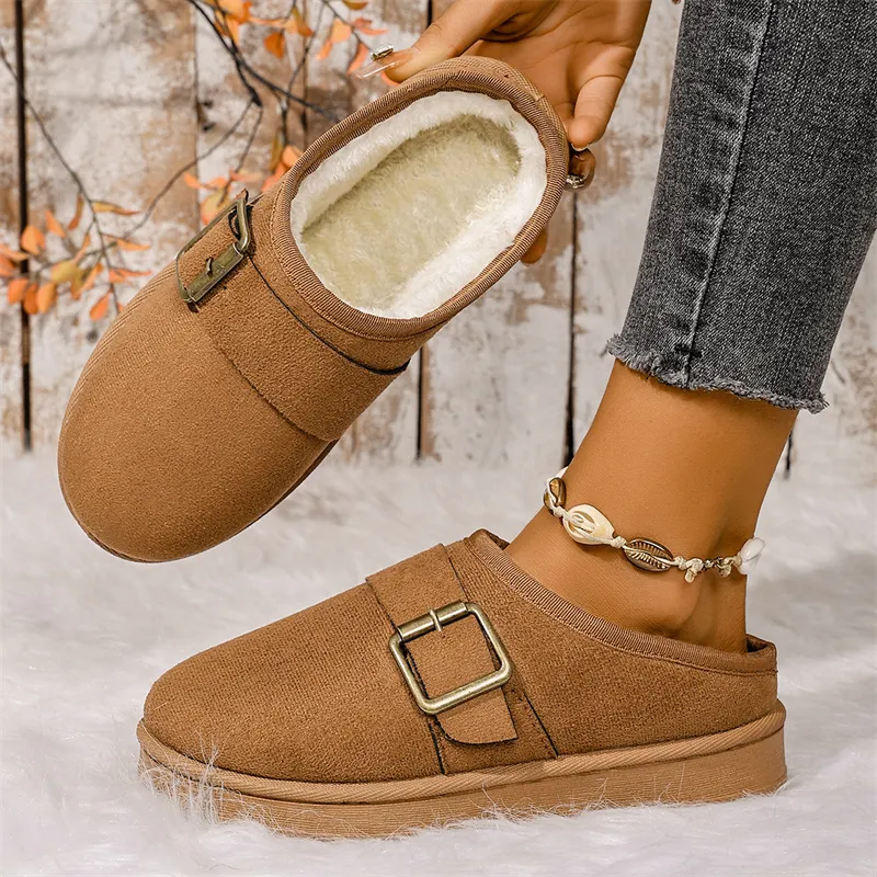 Stivali da neve donna designer in cotone caldi alla moda_voghion.com