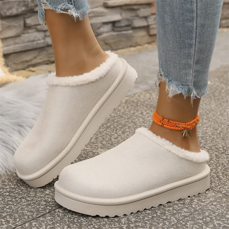 Stivali da neve donna designer cotone caldi stile vintage_voghion.com