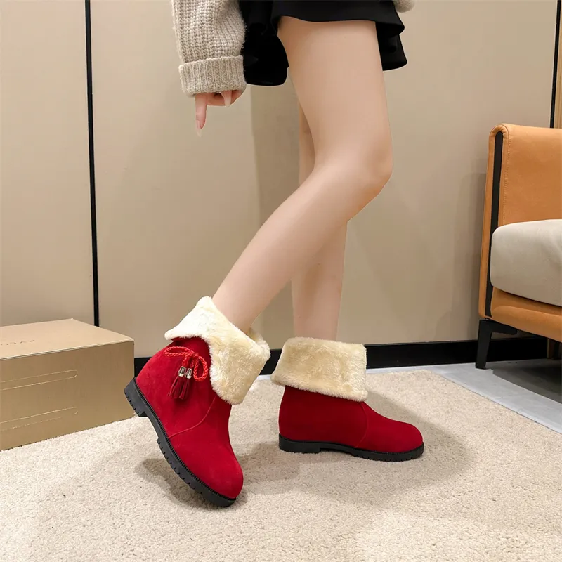 Nuovo Designer Spedizione Gratuita Per Donna Scarpe di Cotone Mantieni Caldi Stivali alla Moda con Plateau Stivali da Neve Neri Rossi Bianchi_voghion.com