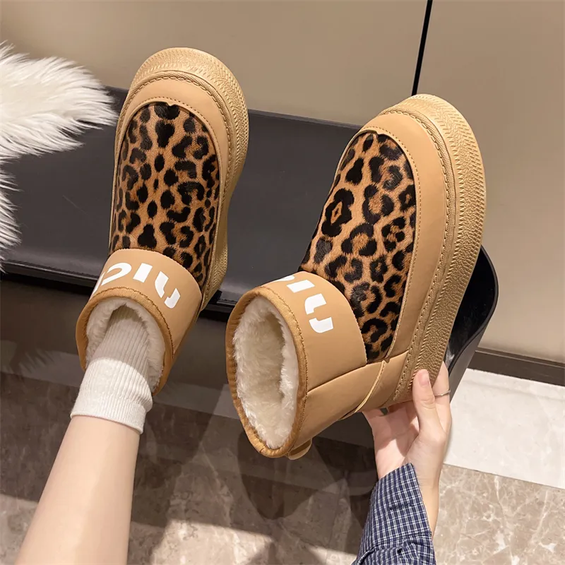 Botas de nieve de diseño clásicas para mujer botas de algodón_voghion.com