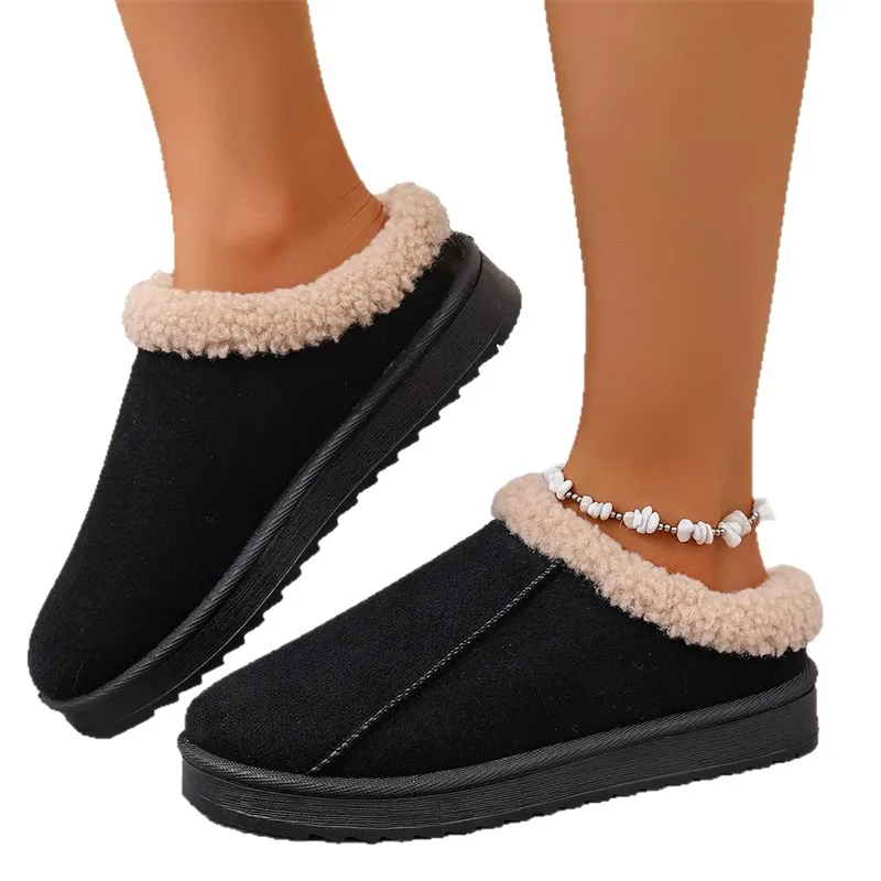 hot Free Shipping Designer Slippers For Woman Indoor Outdoor Keep Warm Cotton Shoes Casual Plush Sandals_voghion.com