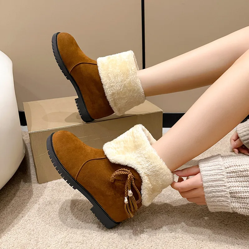 Nuovo Designer Spedizione Gratuita Per Donna Scarpe di Cotone Mantieni Caldi Stivali alla Moda con Plateau Stivali da Neve Neri Rossi Bianchi_voghion.com