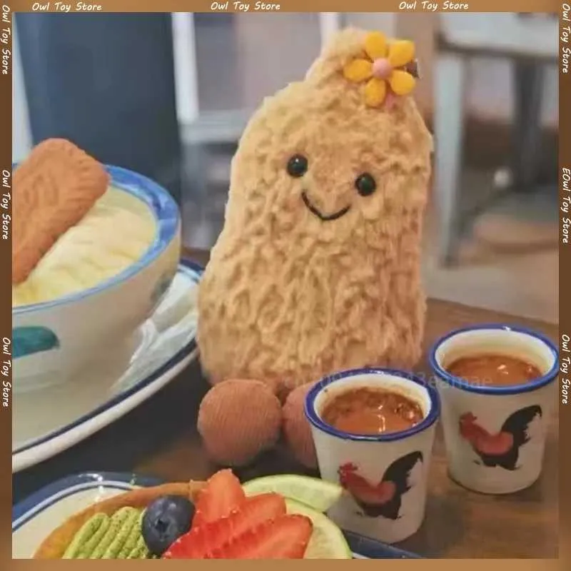 15cm Small Peanut Doll Plush Toy – Cute Living Room Decoration & Gift (T250617)