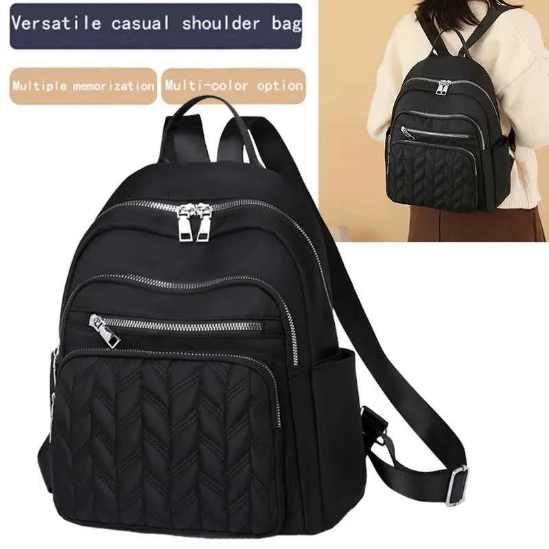 Backpack Quadrato Neutro Zaino Da Viaggio In Nylon Da Viaggio E