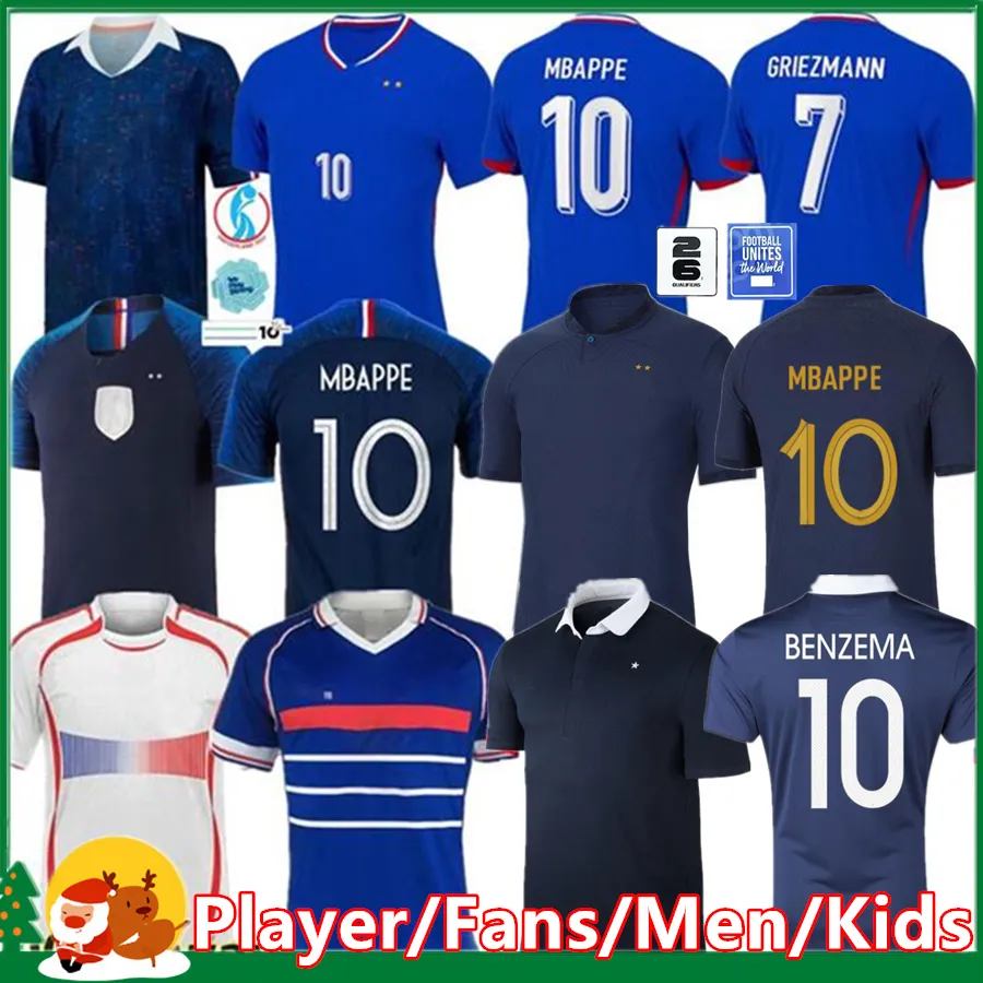 Save Big on Bulk Mbappe Soccer Jersey French Club Full Sets 2025 BENZEMA  Soccer Jerseys 24 25 GIROUD MBAPPE GRIEZMANN KANTE Maillot De  Foot