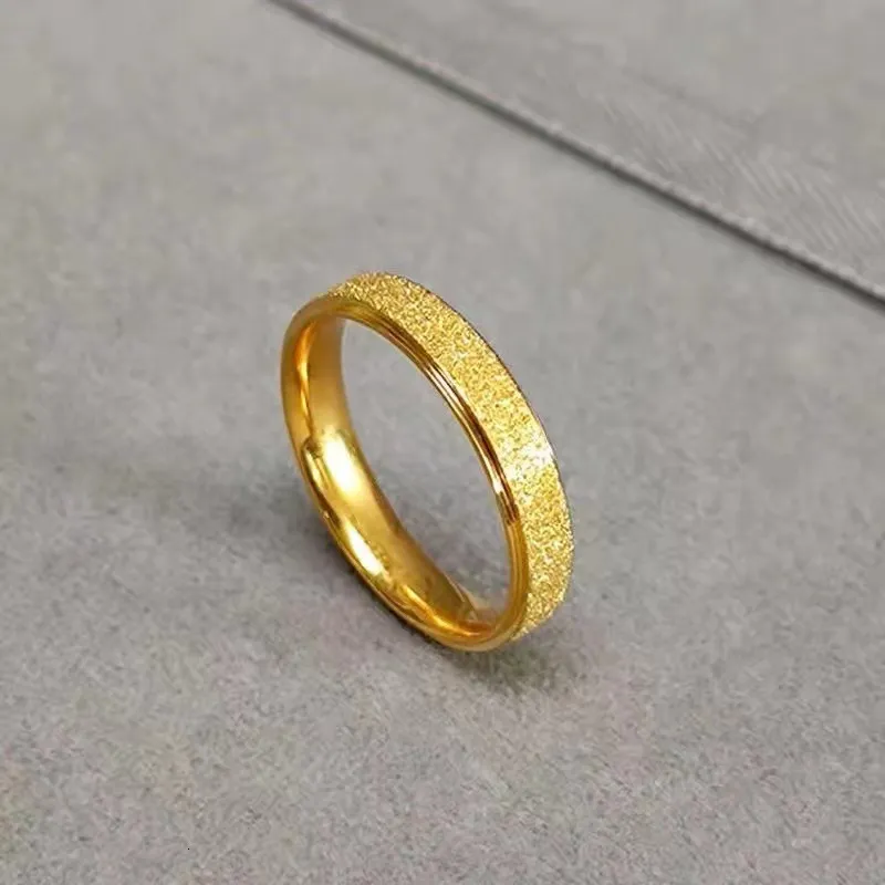 Elegant Titanium Steel Ring For Women Non Fading Starry Sky Design ...