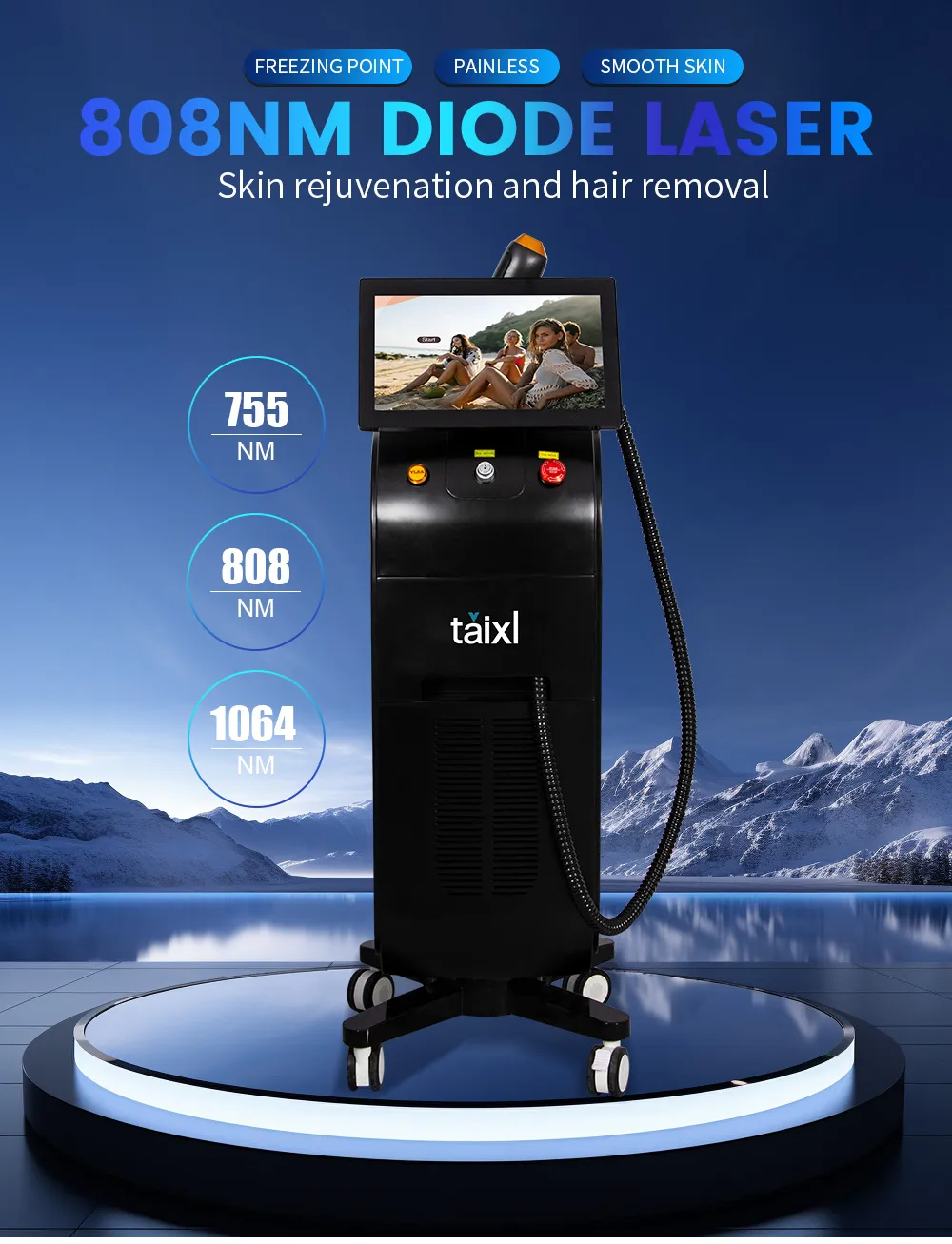 Diode Laser Hair Removal device at home