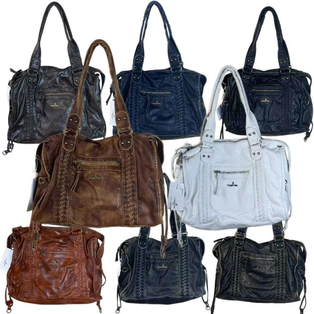 Borsa Hobo Donna In Pelle PU Vintage, Capiente E Leggera Per Lavoro, Shopping E Viaggi - 3