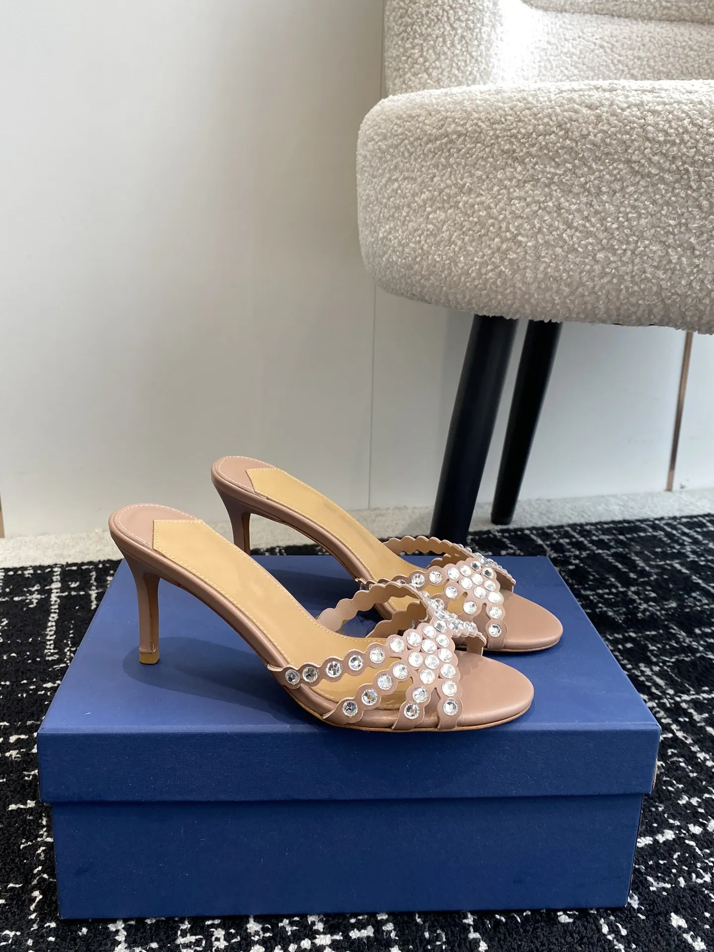 Pineapple Colorful Designer Women Lady High Heels Sandal Slippers