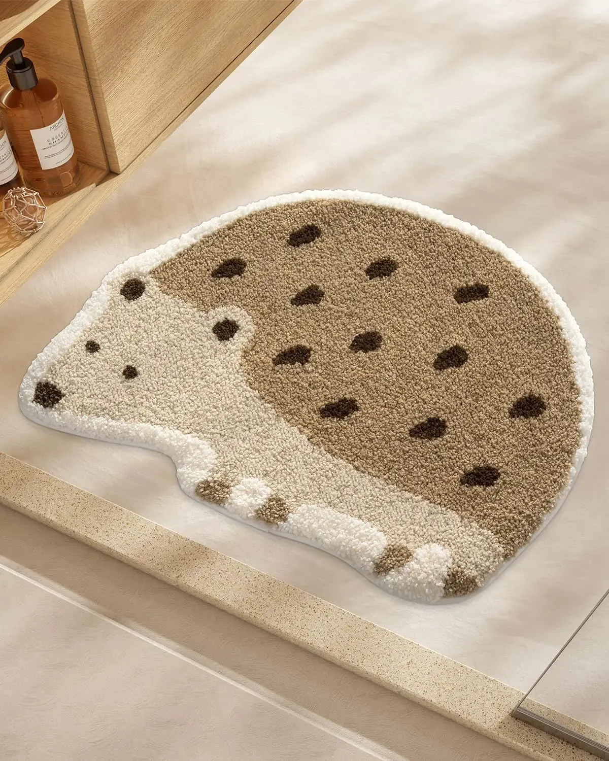 Tapis De Bain Halloween - Fantôme Et Chat Noir (40x60 Cm) - Antidérapant, Doux, Déco