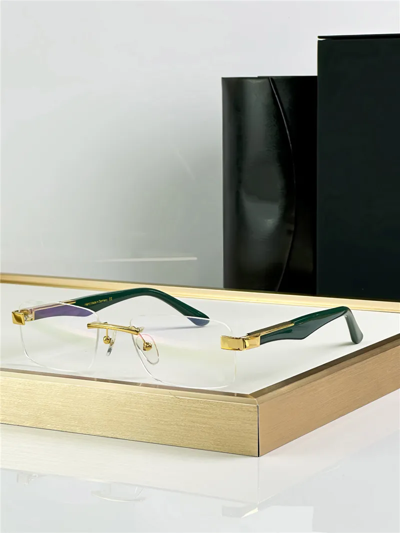 Occhiali Da Vista Uomo EASON Eyewear Mod. 4055 – Montatura Metallo Oro, Lenti Trasparenti, UV400