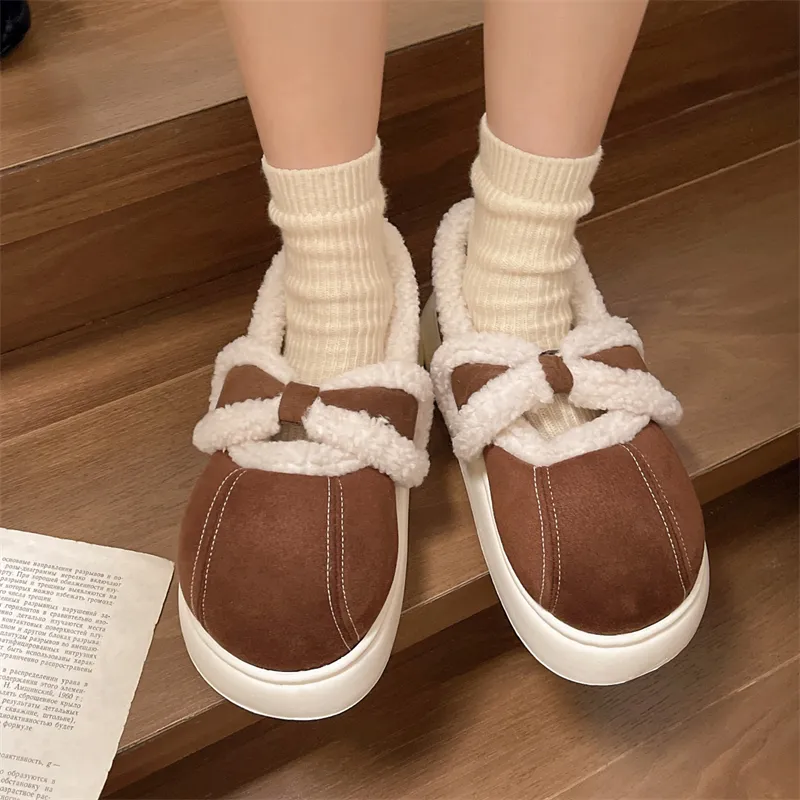 Chaussures d'hiver en coton pour femme, bottines chaudes et bottes de neige classiques, livraison gratuite._voghion.com