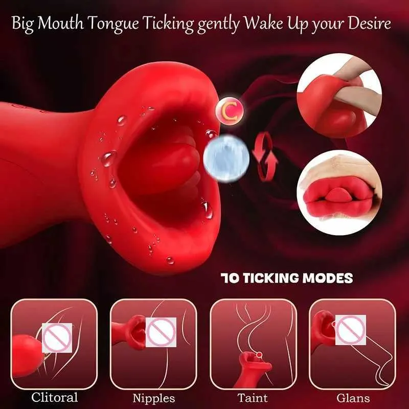 toy tester sex game Realistic Tongue Vibrator main image 0