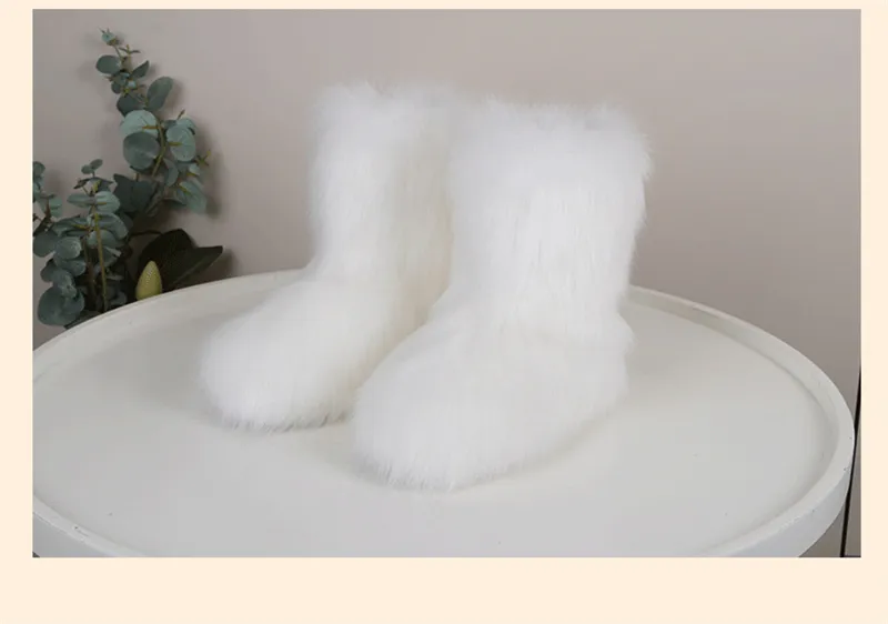 new Free Shipping Designer For Woman Winter Cotton Shoes Keep Warm Anti Slip Half Boots Fashion Snow Boots Pink Black_desvips.com