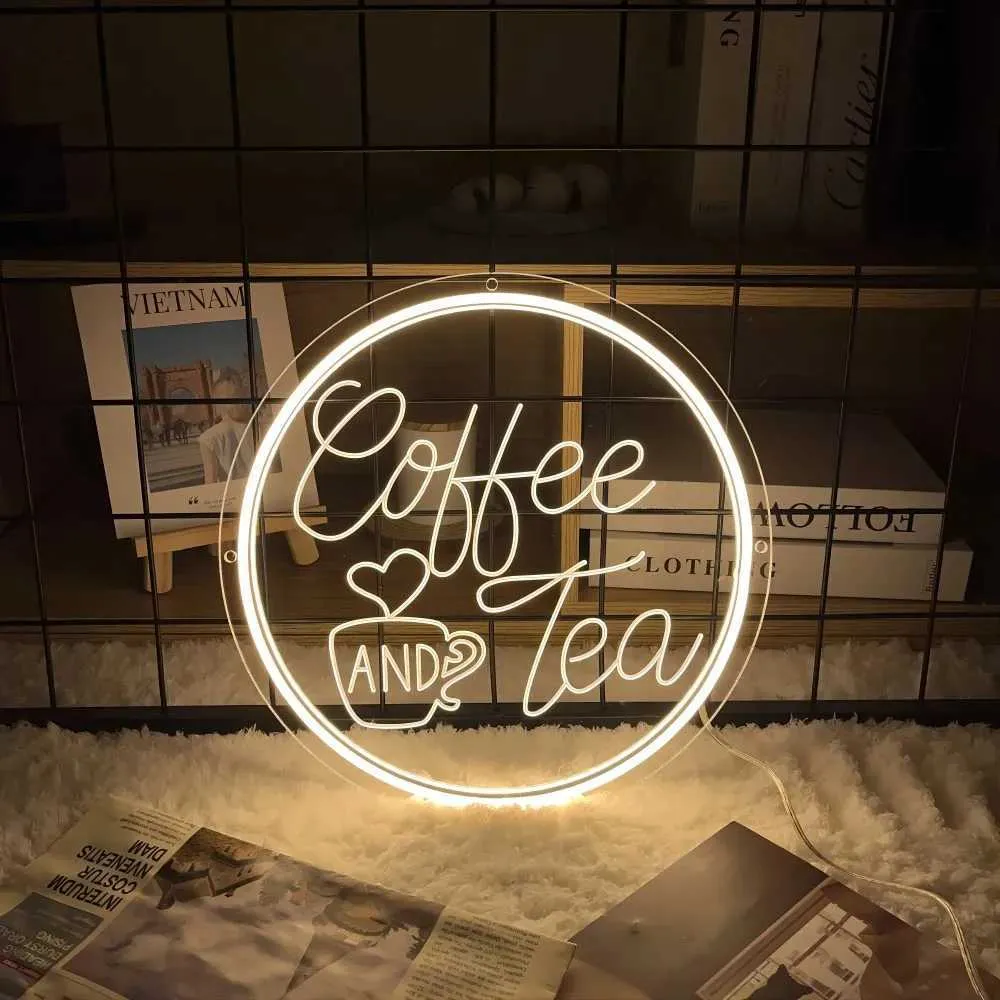 Customizable LED Neon Sign, Coffee And Tea Design, 12... From Joykiss ...