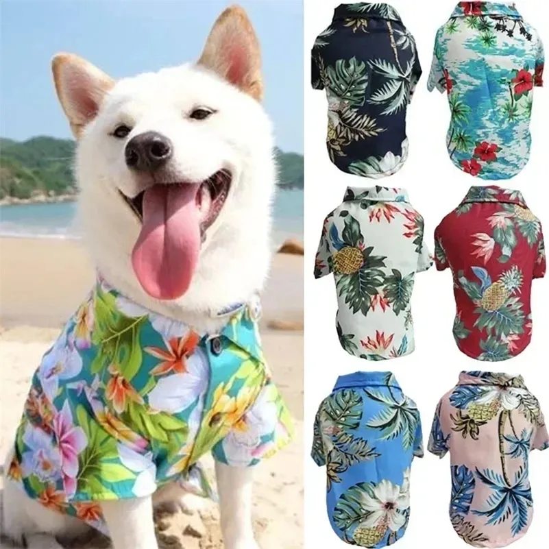 Camisas De Arena Para Perros De Mascotas De Estilo Hawaiano Para