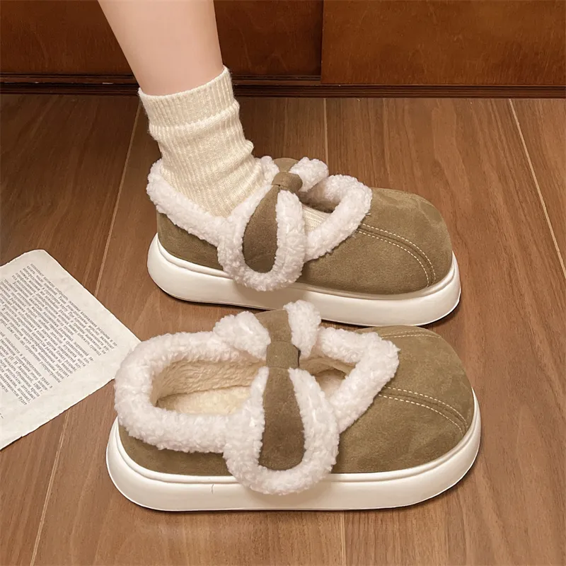 Chaussures d'hiver en coton pour femme, bottines chaudes et bottes de neige classiques, livraison gratuite._voghion.com