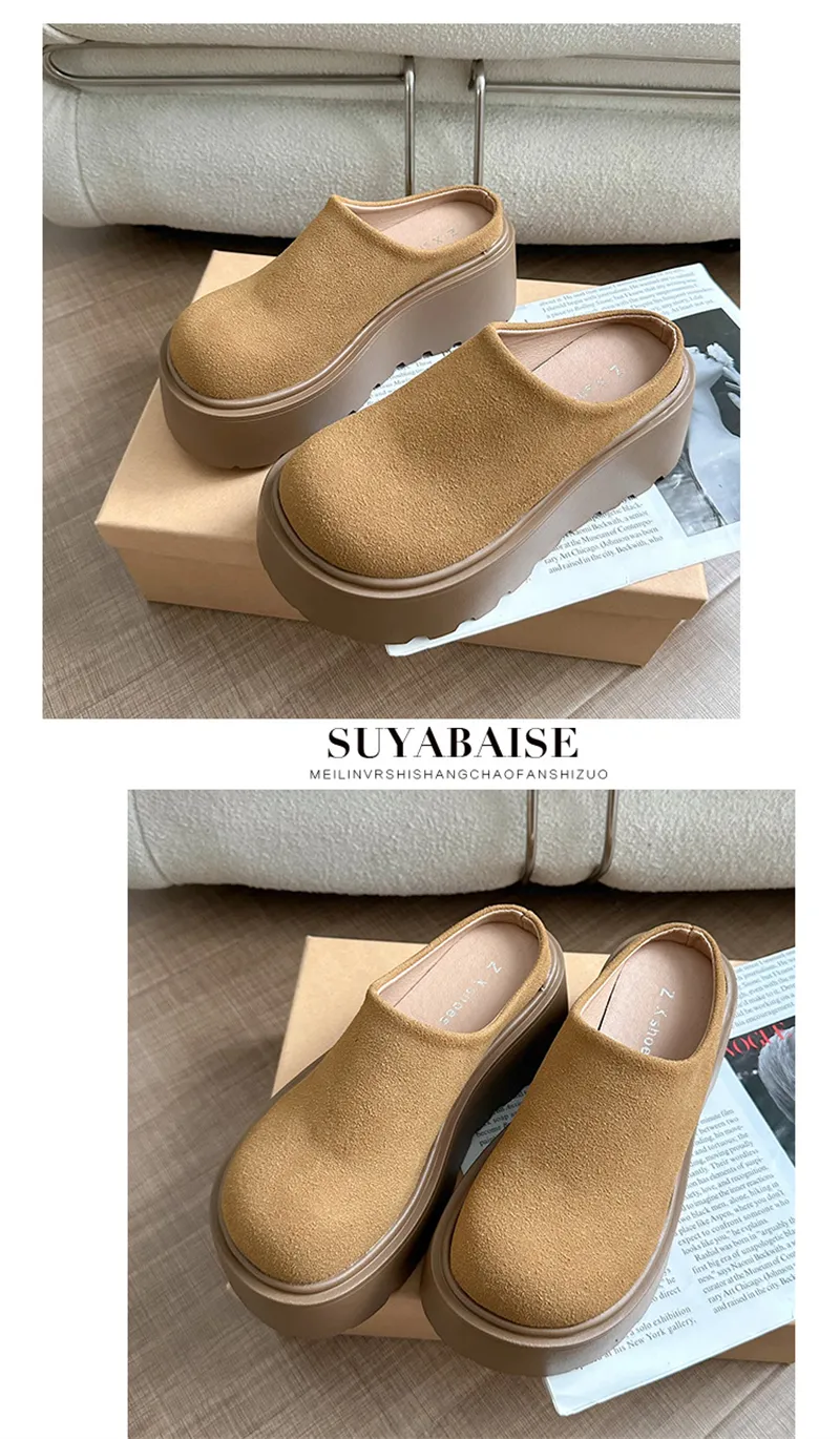 new Free Shipping Designer Slippers For Woman Indoor Outdoor Sliders Keep Warm Thick Woolen Casual Plush Sandals Brown_voghion.com