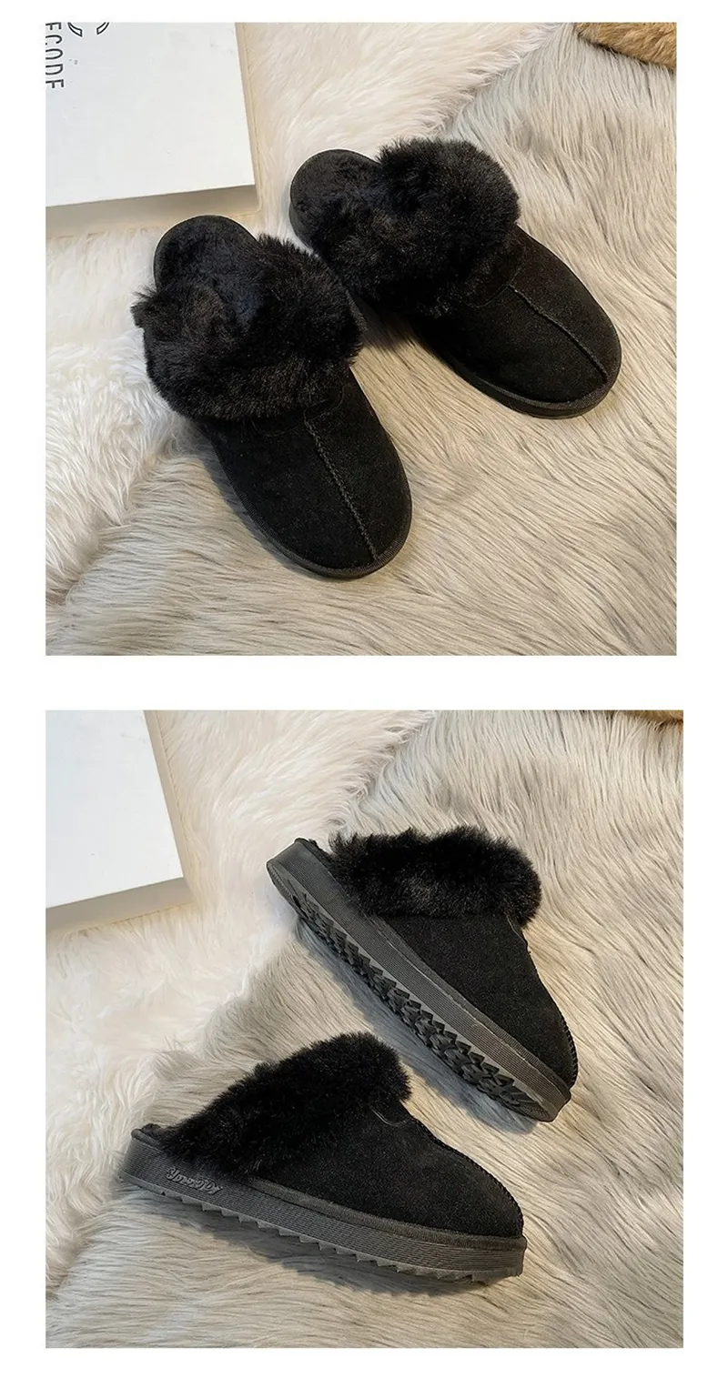 Ciabatte donna designer vintage in peluche calde per interni ed esterni_voghion.com