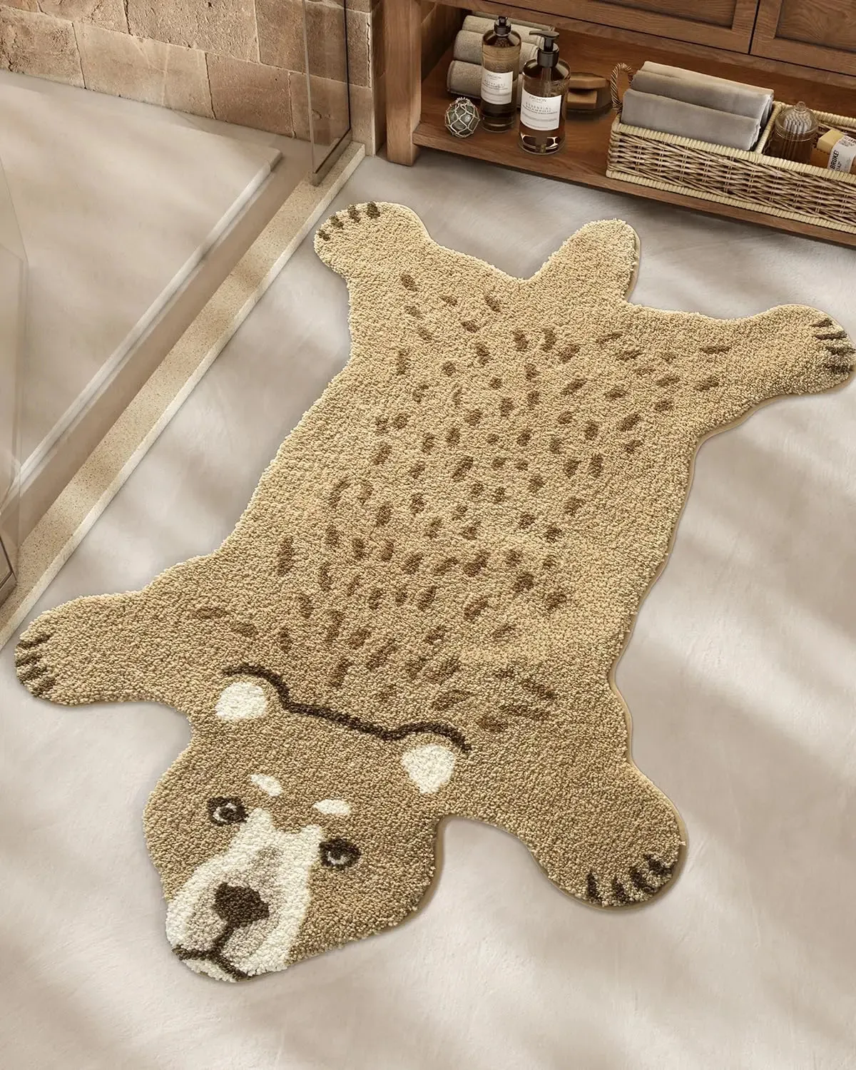 Bedbliss Tapis De Bain Antidérapant Et Lavable Motif Fantômes D'Halloween 183 X 122 Cm