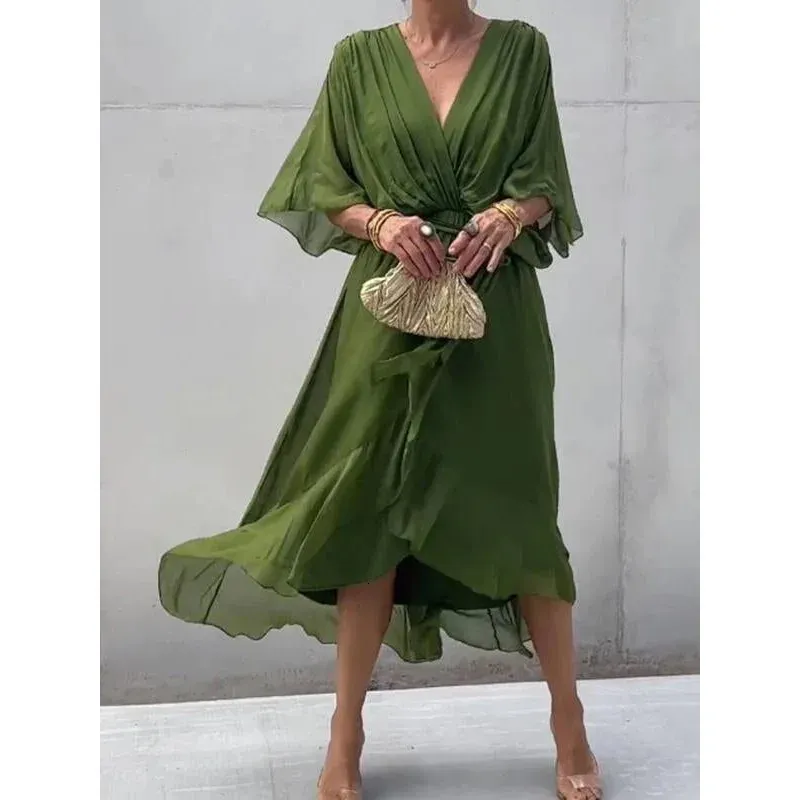 NSFZ Sexy V Neck Batwing Sleeve Asymmetrical Party... From Bai04, $19.08 In  Bulk | DHgate.Com