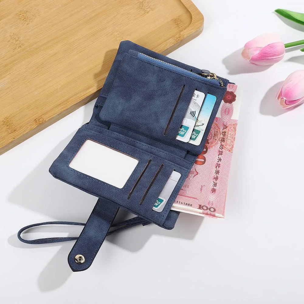 Envío Gratis Moda Nueva Diseñadora Mate Billetera Para Mujeres