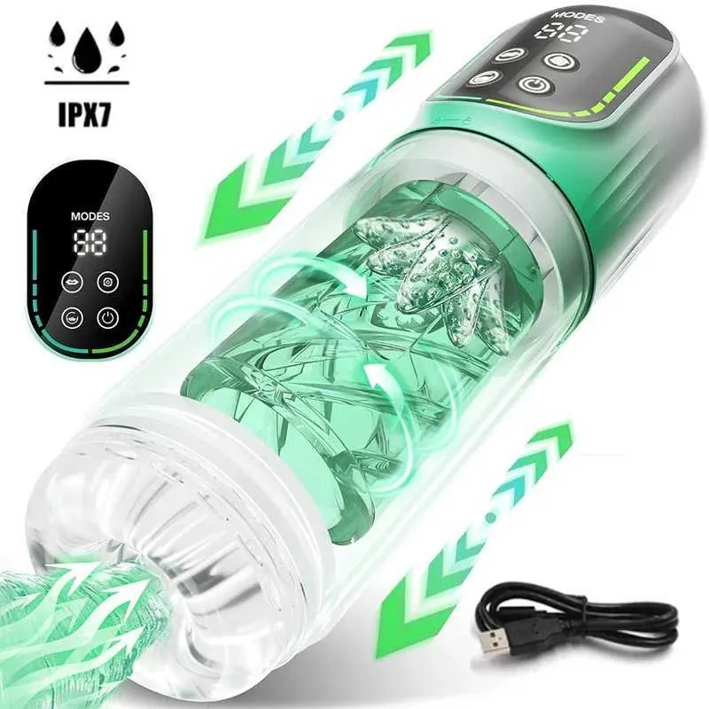 Automatic Stroker For Men With LED Display Rechargeable Male ...