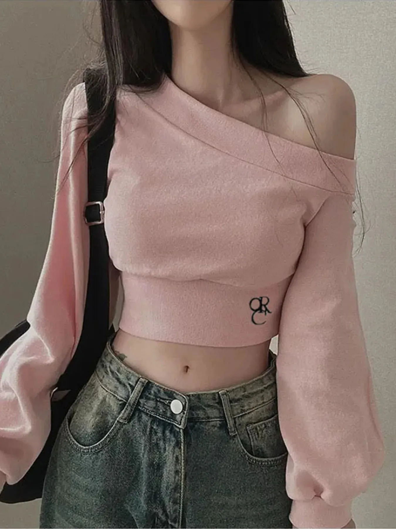 Rockmore Off Shoulder Asymmetric Sweatshirt | DHgate