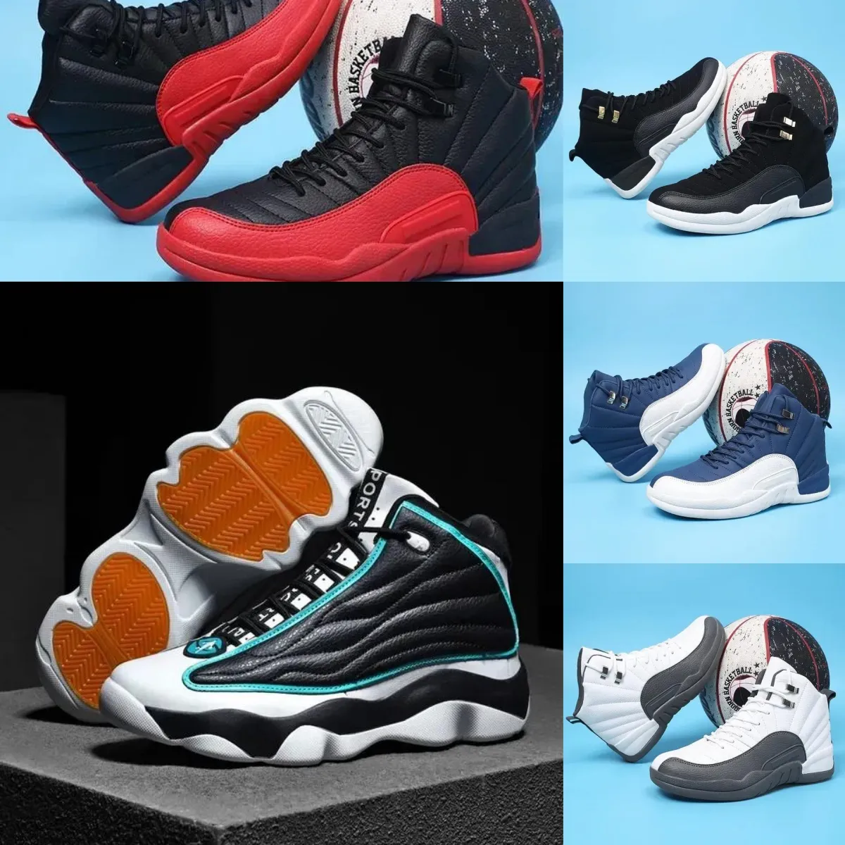 Men's Light Basketball Sneakers Outdoor Sport Trainers For University ...