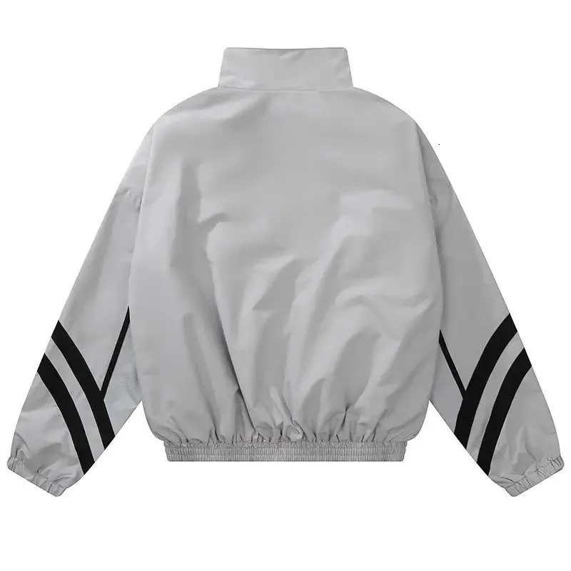 Fashion Y2K Mens Windbreaker Jacket Double Zippers From Kong04