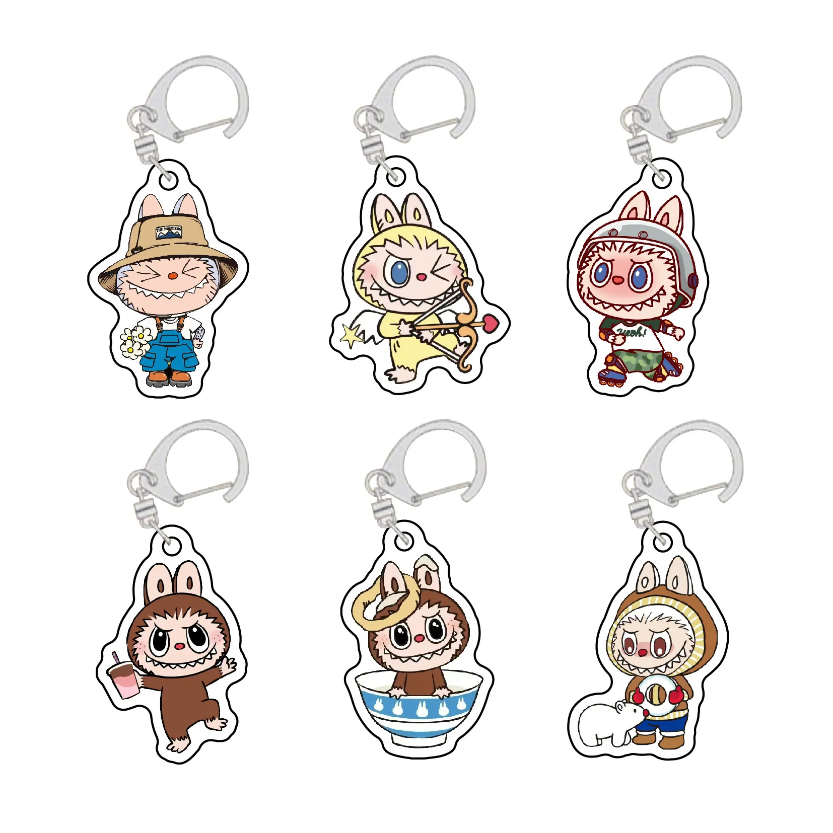 Labubu Little Sheep Keychains Acrylic Pendant... From Brandjeweler, $12 ...