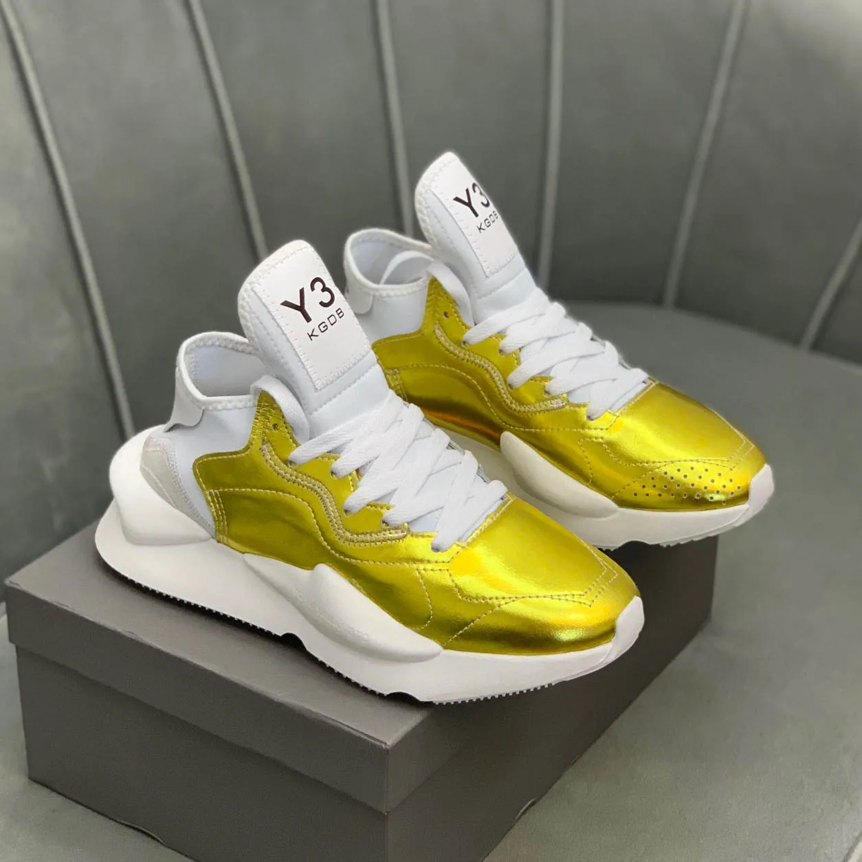 Designer Y3 Kaiwa Shoes Sneakers Casual Shoe Genuine Leather