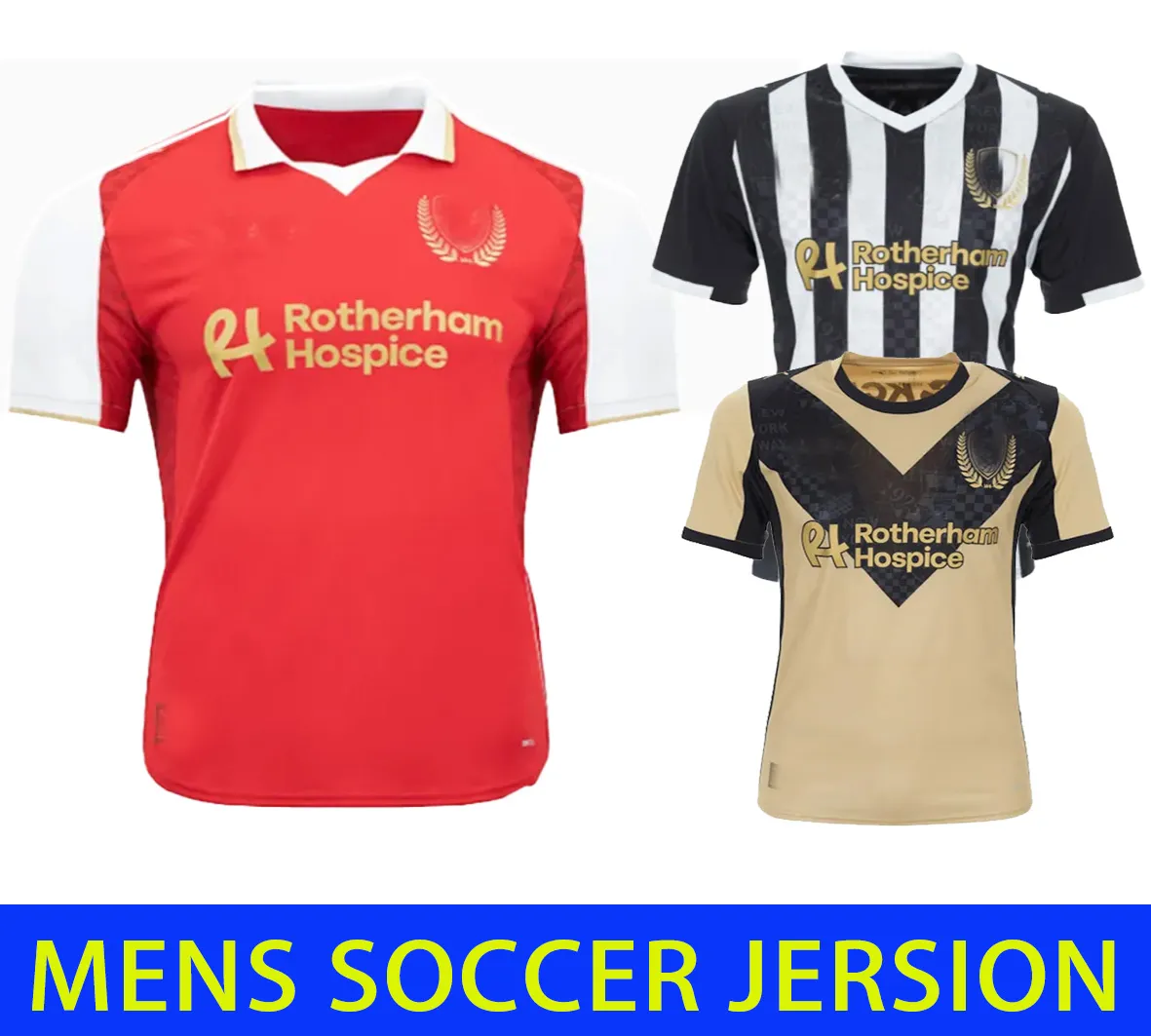 Rotherham United 25/26 Soccer Jerseys BECCHIO REVELL Home Away