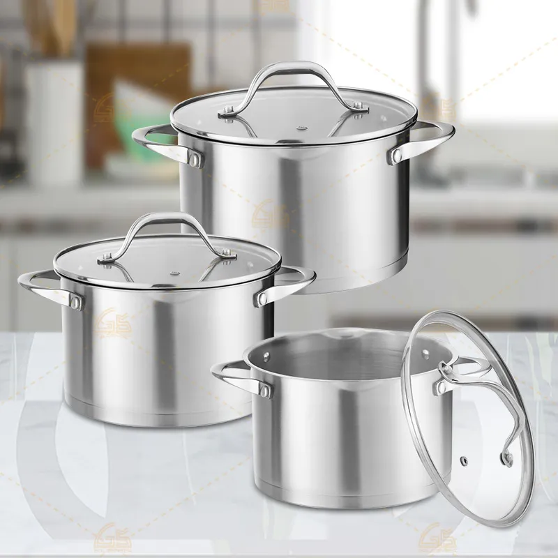 GS 01331 3 Stainless Steel Cookware Set   ... 