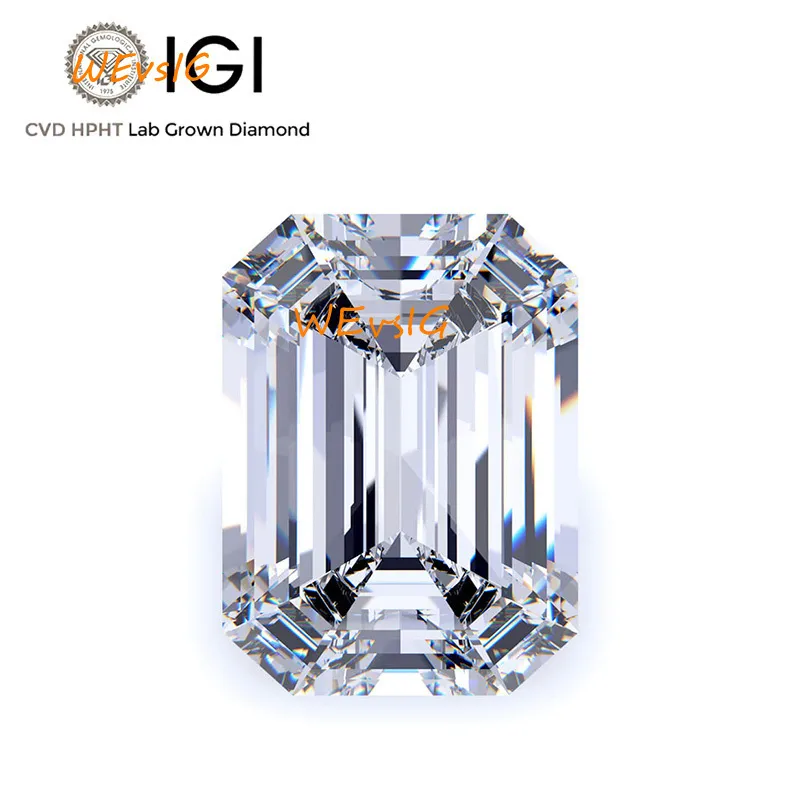Lab Grown Diamonds IGI GIA Certified Emerald Cut... From Wevsig, $28.15 ...