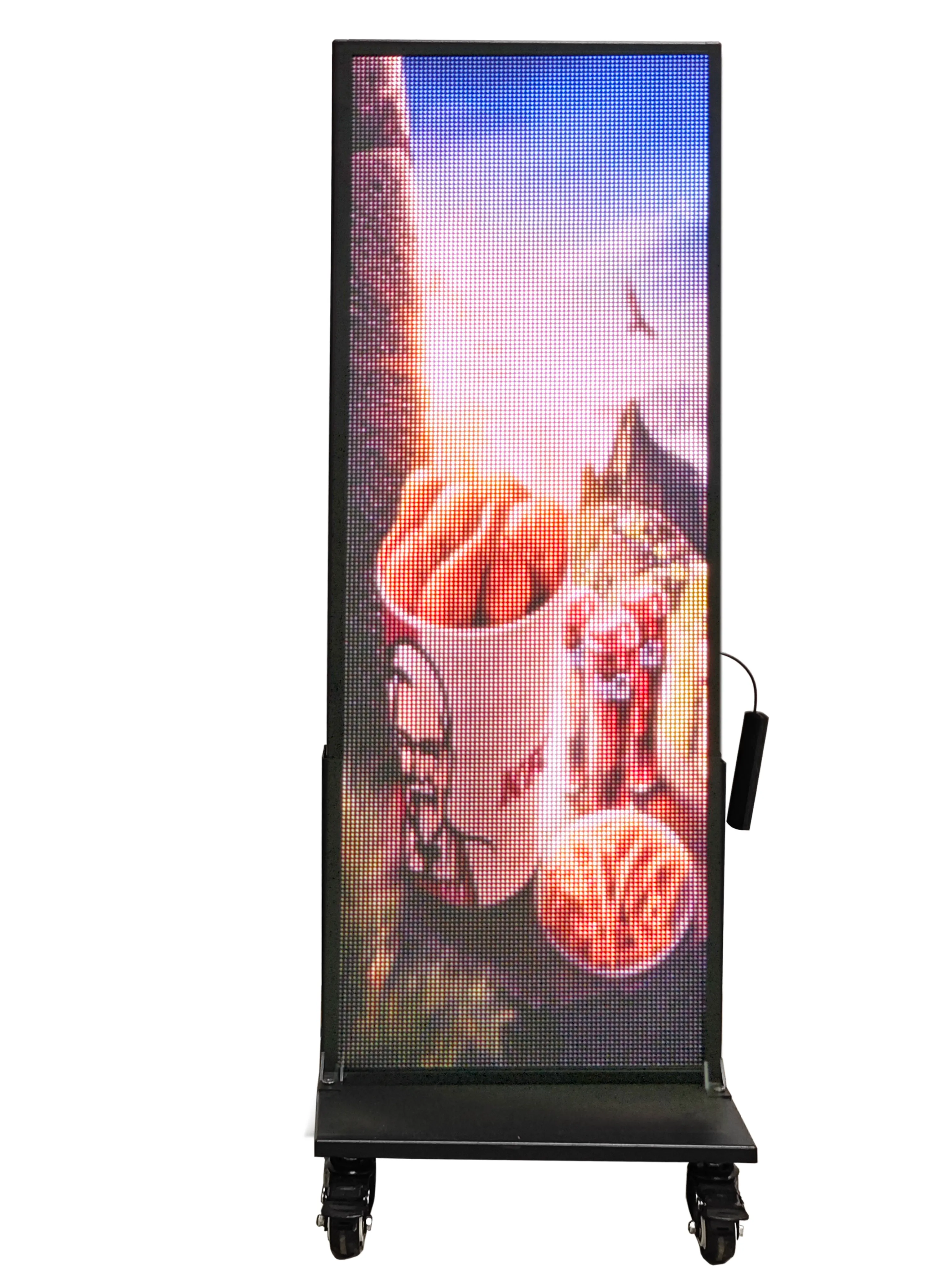 P4 Outdoor HD Vertical Movable Poster Screen WiFi Programmable LED ...