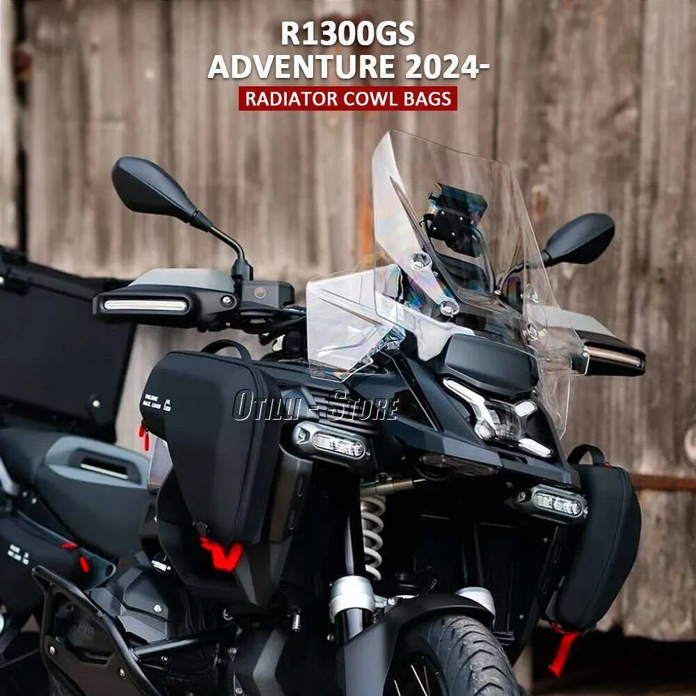 Protector De Parrilla De Radiador Para BMW R 1300 GS 2023/2024 | Cubierta De Aluminio Negra | Evita Sobrecalentamiento Y Daños